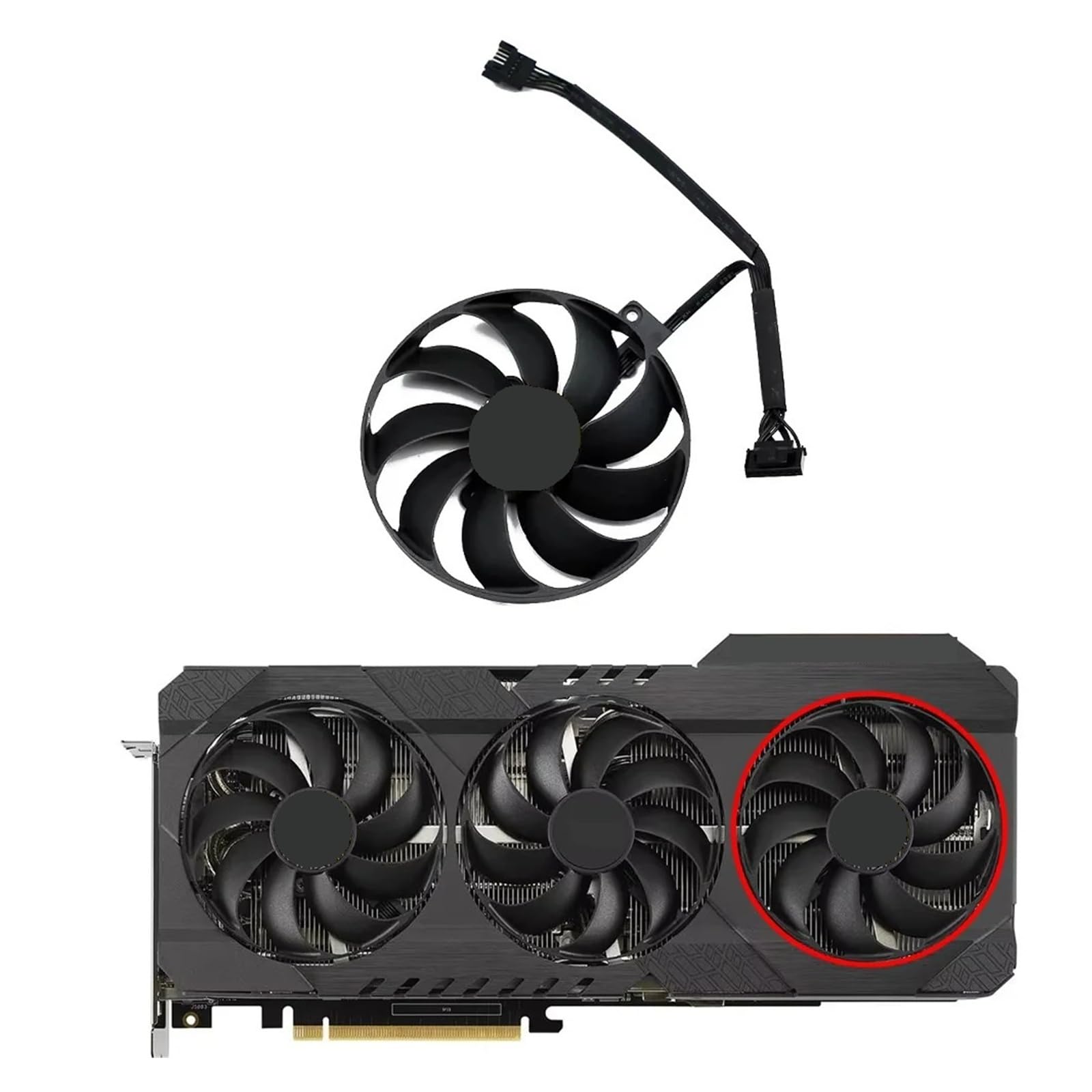 Ventilador de tarjeta gráfica CF9010U12D para ASUS TUF RTX 3060 3070 y 3080