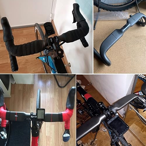 Miniatura 7 de Bicicleta de carretera Manillares de carbono Fibra de carbono Componentes y piezas Bicicletas de carretera Manillares para bicicleta de grava 31.8