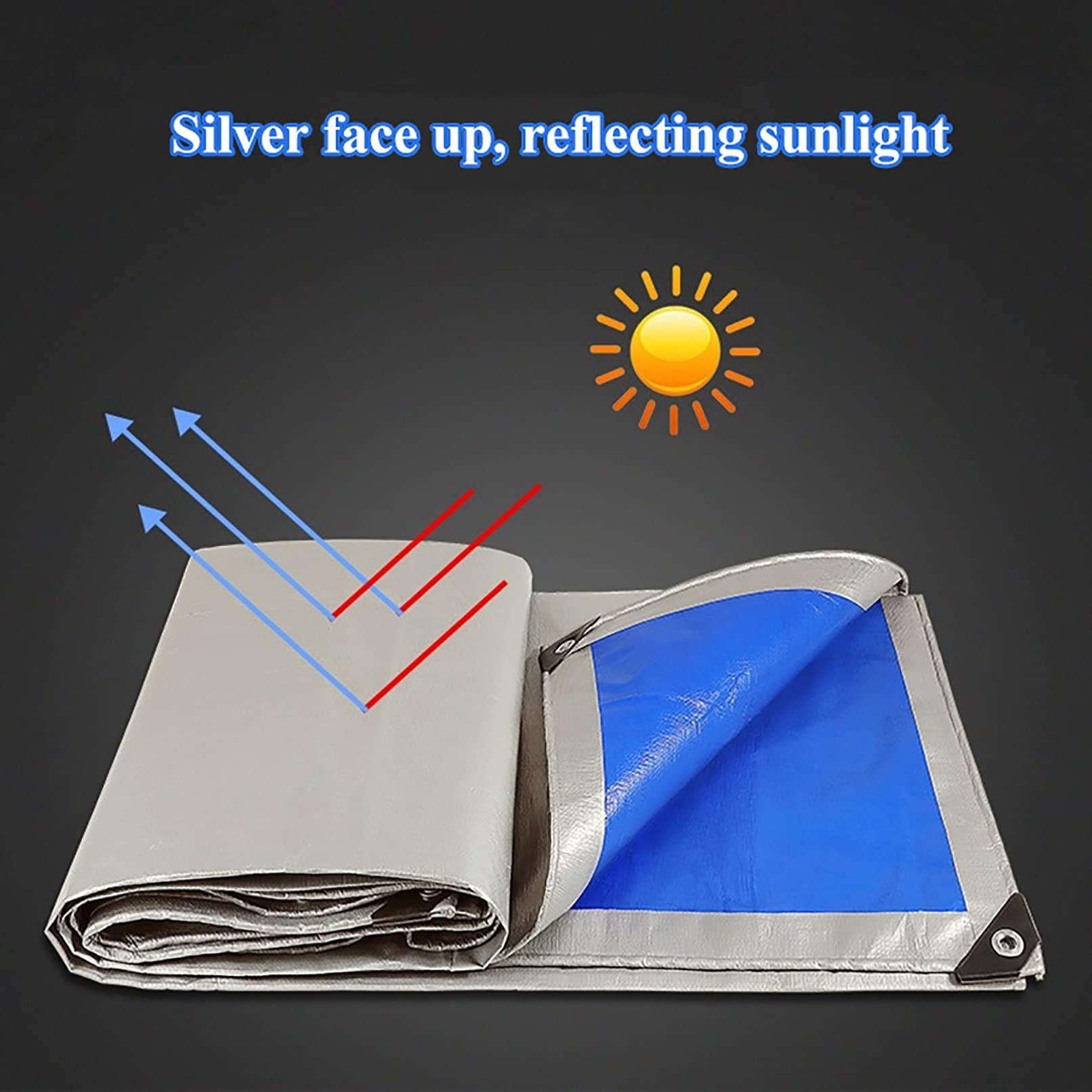 Amazon.com: WXZX Tarp Cover,PE Tarpaulin Waterproof,Protective