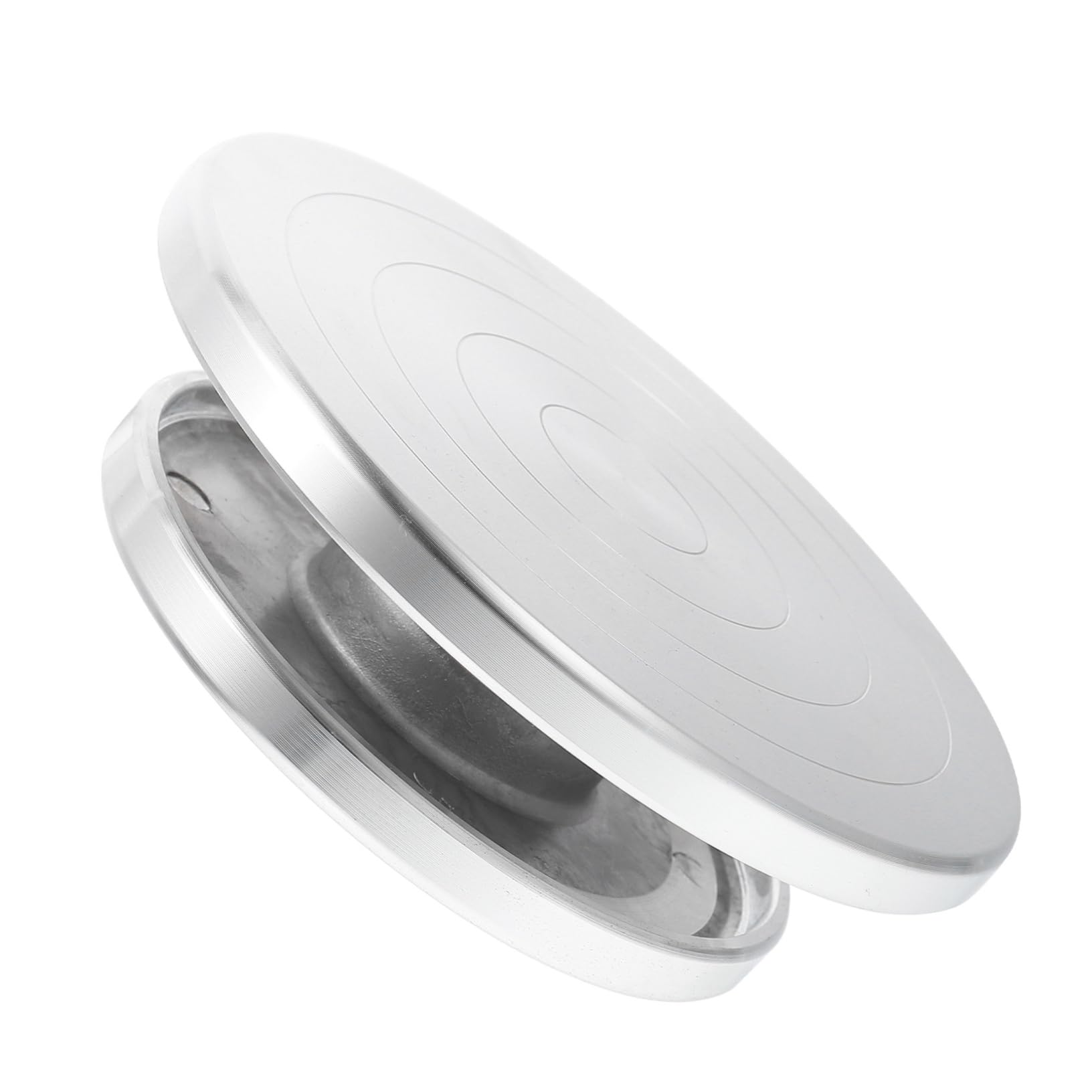 Operitacx Plato Giratorio de Aleación de Aluminio para Cerámica, Herramienta Práctica y Conveniente para Hacer Manualidades Arcilla en Artesanía