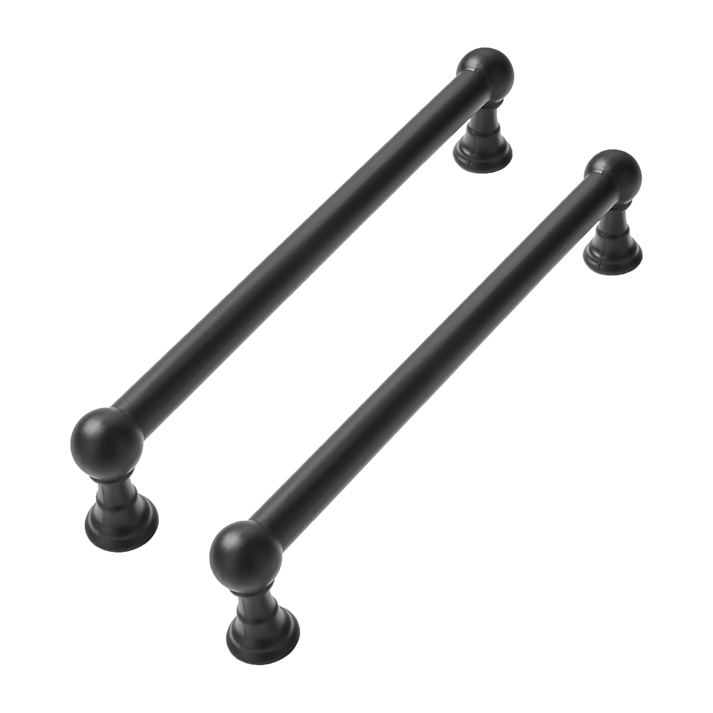 CABDM 10 Pack 6 Inch Solid Kitchen Cabinet Handles Matte Black Heavy Duty Cabinet Pulls Drawer Pulls Cabinet Hardware Kitchen Handles for Cabinets Cupboard Handles — image 1