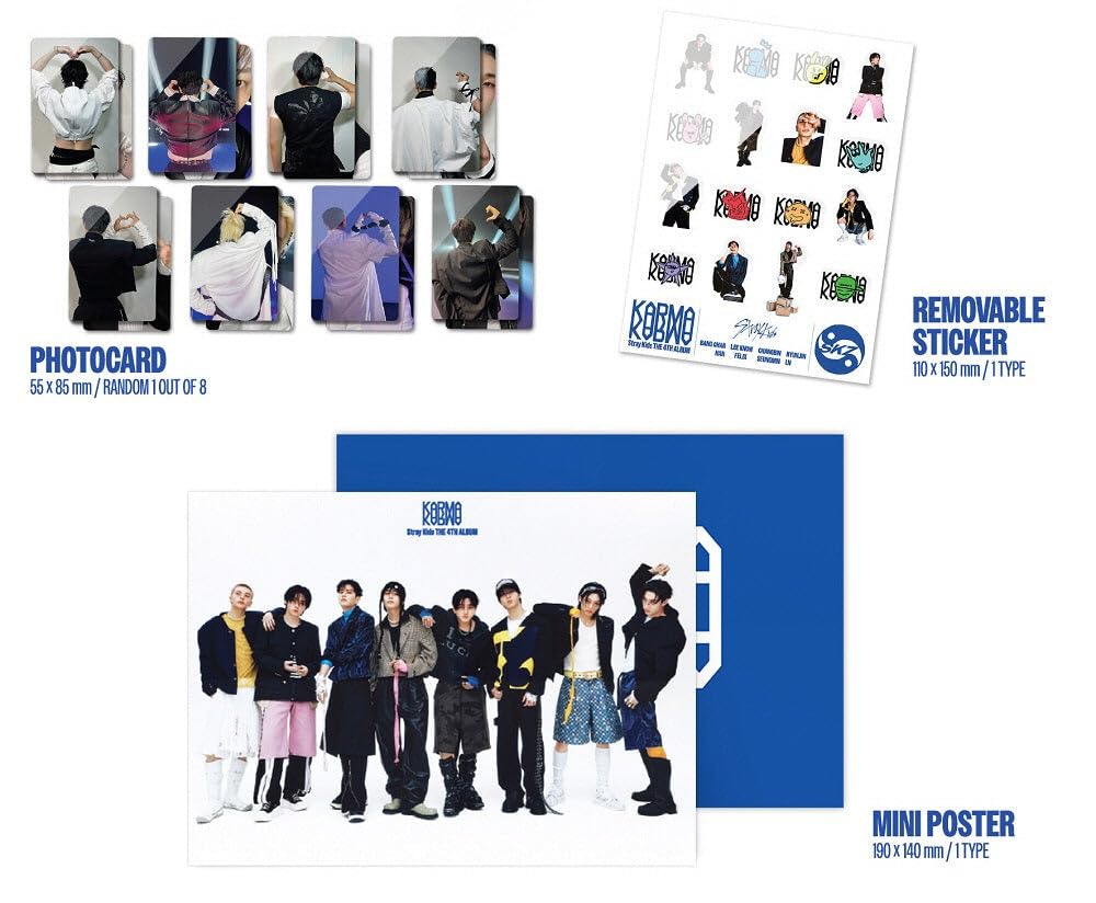 Générique Stray Kids - Vol.4 Karma Standard Version CD (2 Versions Set)