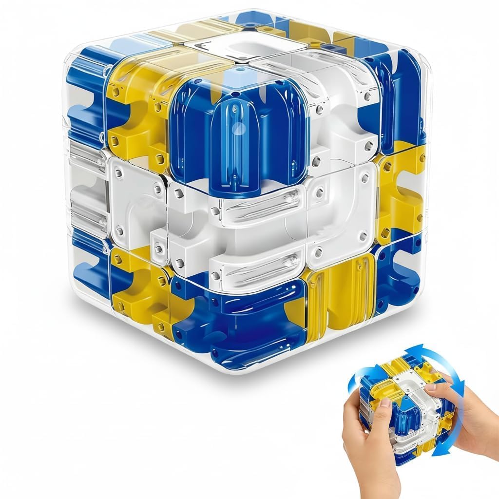 3D Maze Cube Ball Puzzle Game for Kids & Adults | Labyrinth Brain Teaser Toy for Logical Thinking, Focus & Hand-Eye Coordination | Handheld Educational & Stress Relief Toy-image-24