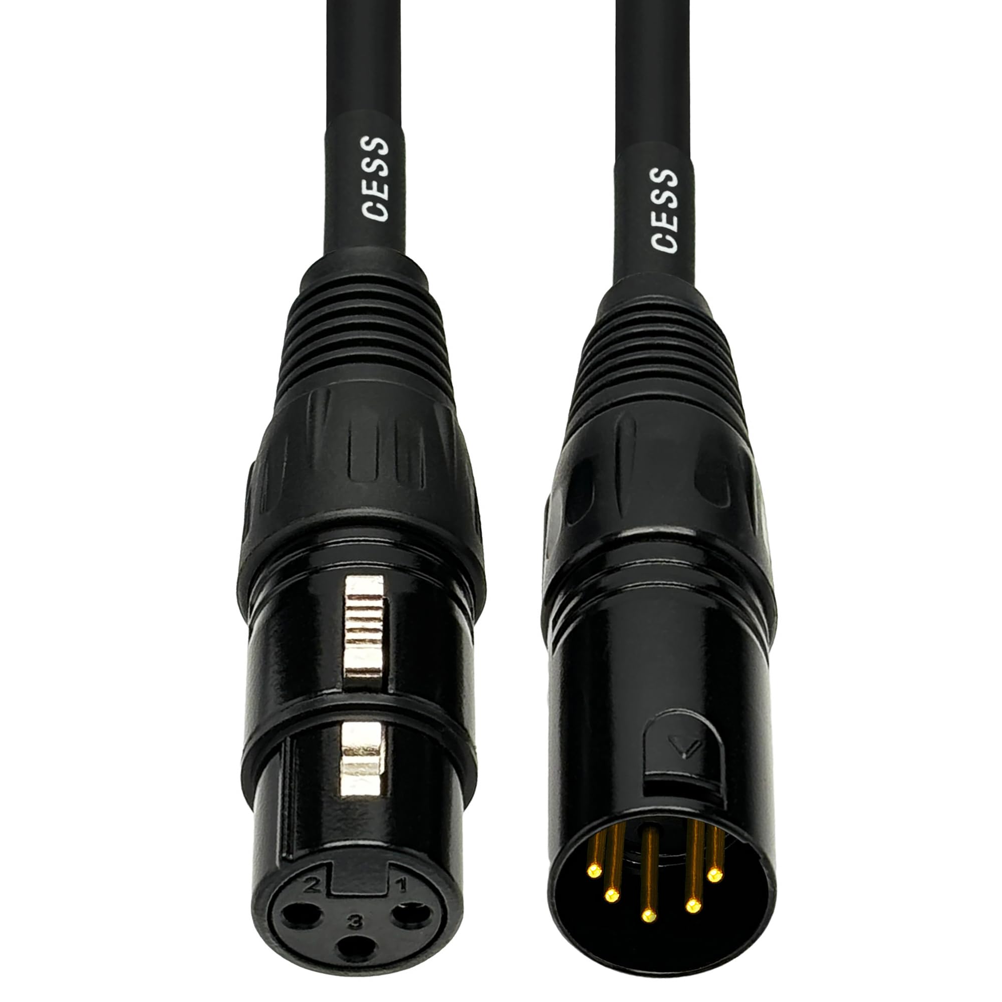 Amazon | CESS-017 3ピンXLRメスから5ピンXLRオスアダプターケーブル