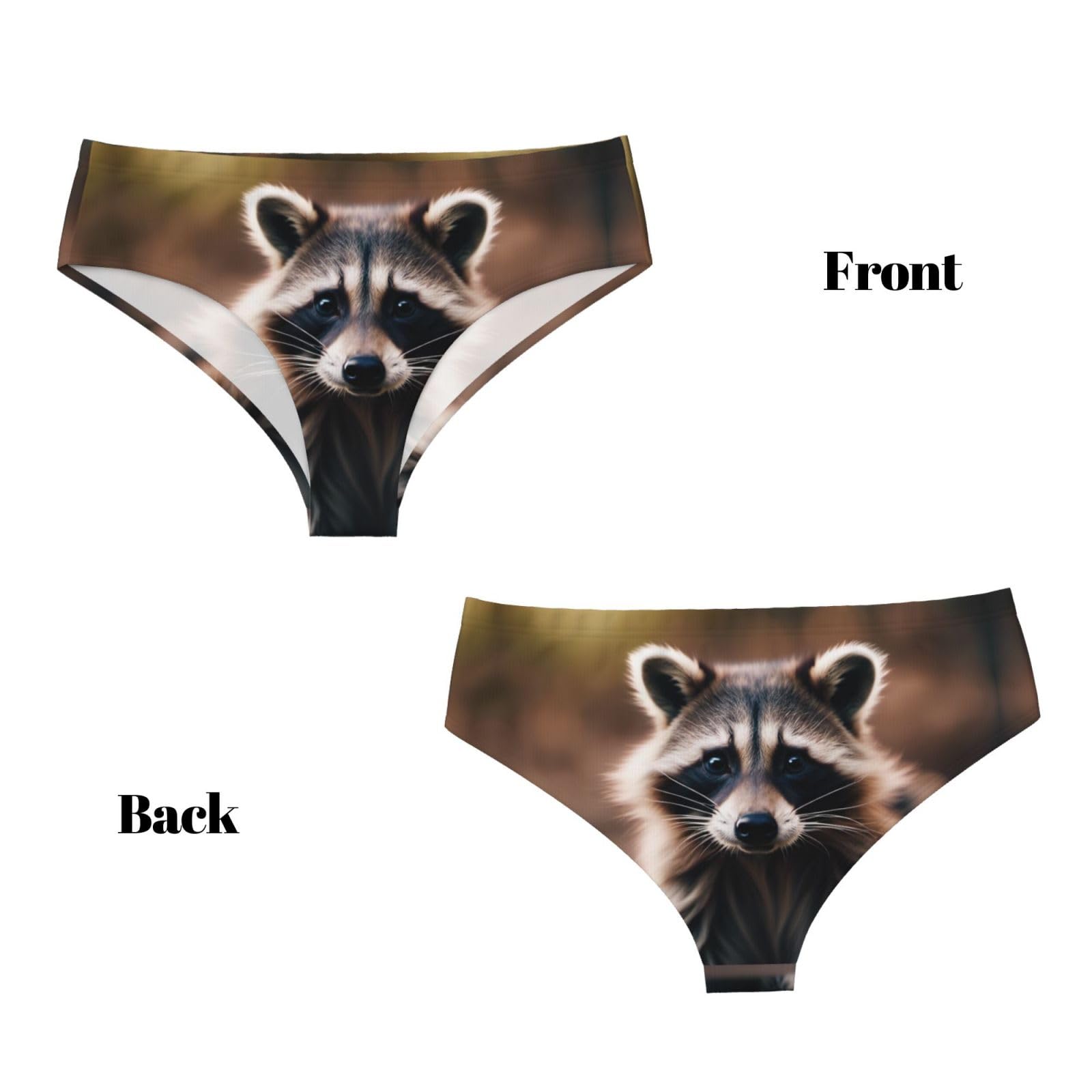 Śliczny szop pracz (1) nadruk bezszwowe majtki damskie dostępne styl komfort w majtkach damskich (XS do 4XL)