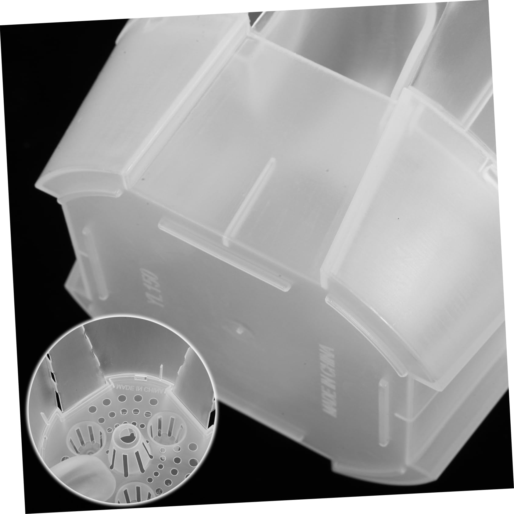 BESPORTBLE 6 Pièces Bassin De Montagne Vert Transparent Jardinières Auto-drainantes D'intérieur Pots De Pépinière Pot De Fleur Transparent Citrouille Pots De Fleurs avec Drainage Pot Clair PP
