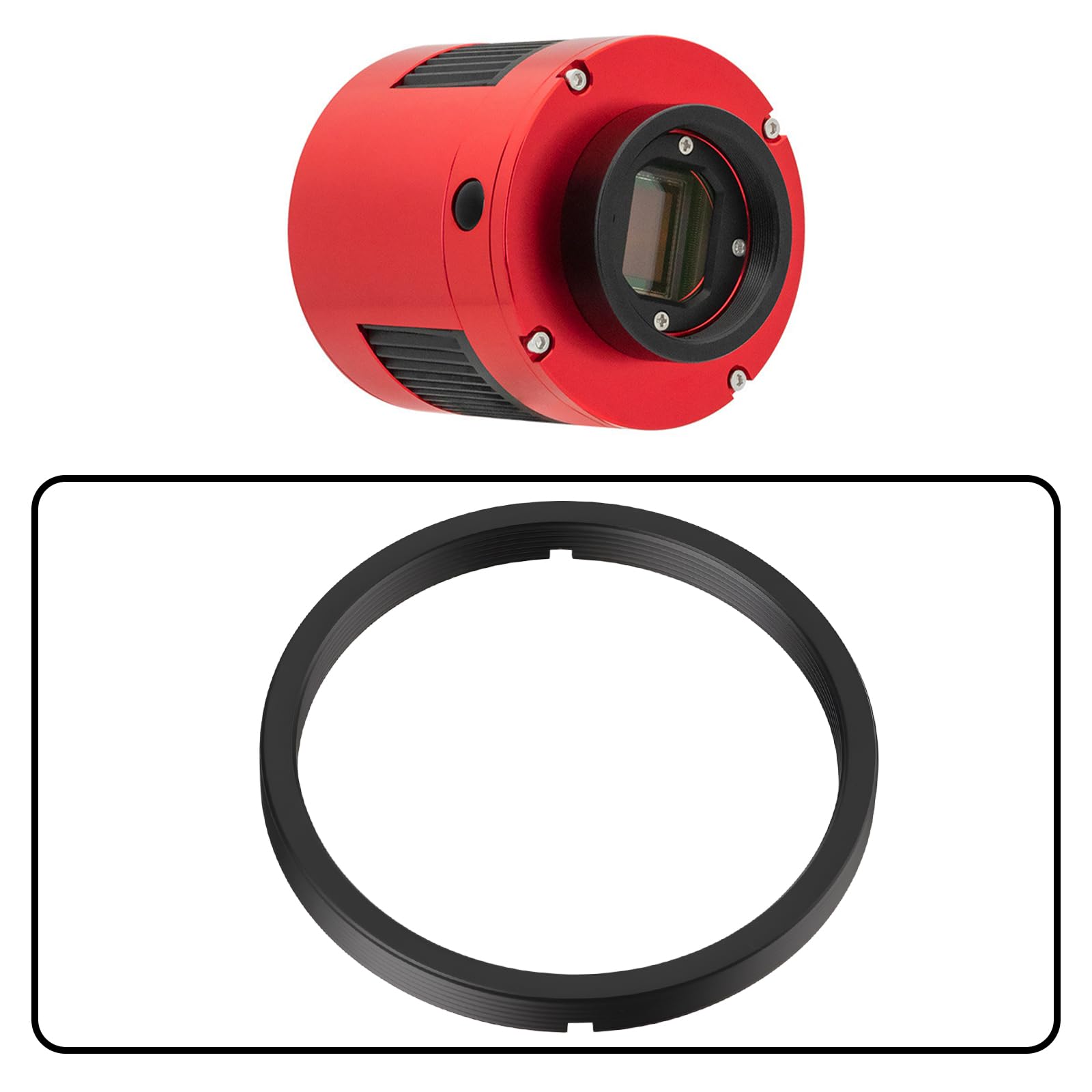 Adaptateur d'Objectif M54 vers M48 Convertisseur Fileté M54x0.75 vers M48x0.75 Compatible avec ZWO Caméras et Roues à Filtres