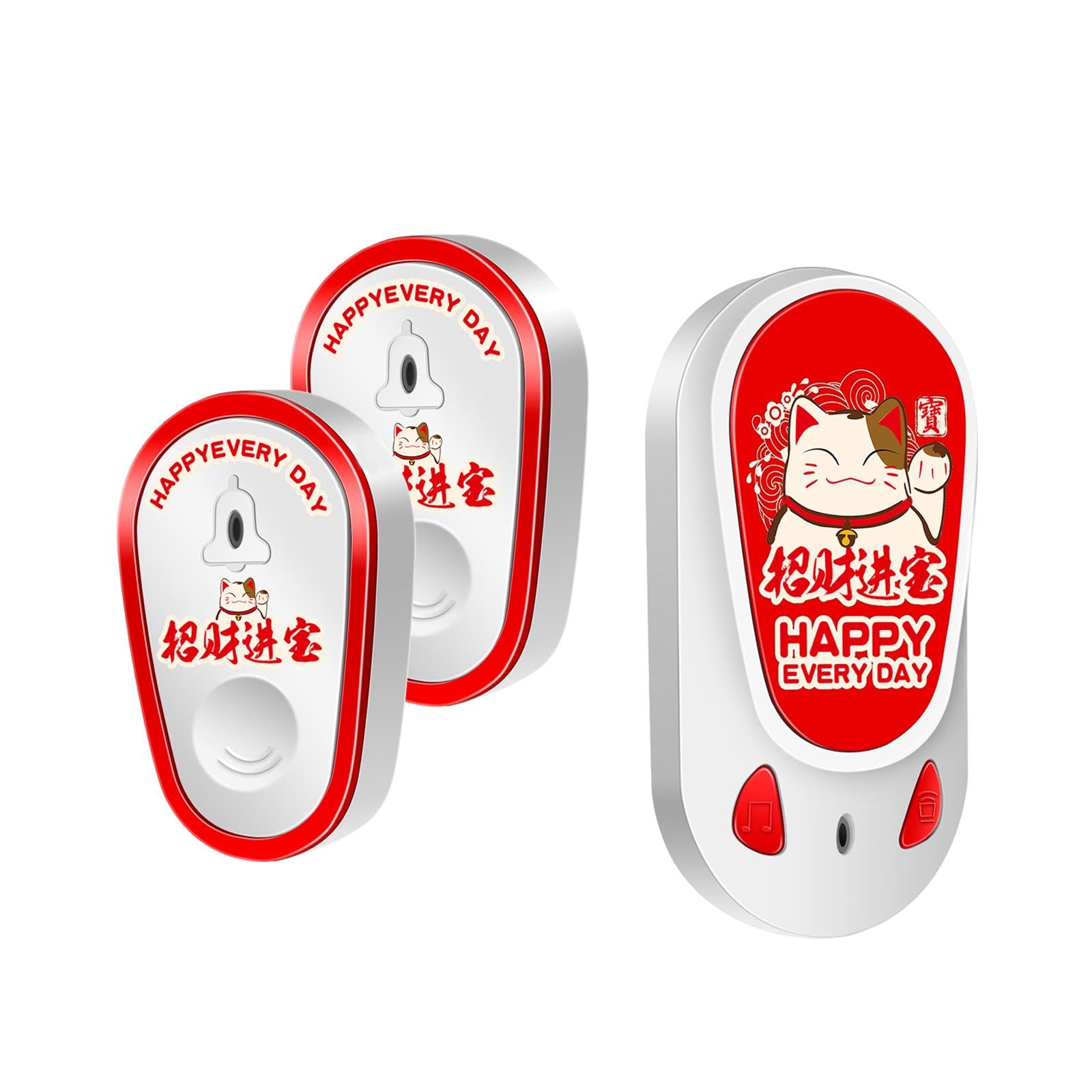 CLUB BOLLYWOOD® Cordless Door Bell Compact 100M Range Door Bell Kit for Door Classroom Indoor| Home Improvement | Building & Hardware | Doors & Door Hardware | Doorbells'|2 Launcher1 Receiver