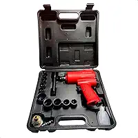 Kit Chave de Impacto Pneumática 1/2' 400Nm com Soquetes 9 a 27mm Extensor e Acessórios Profissional - Sigma Tools