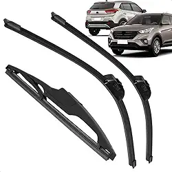 Kit Completo 3 Palhetas Limpador Parabrisa Silicone Creta 2017 a 2026