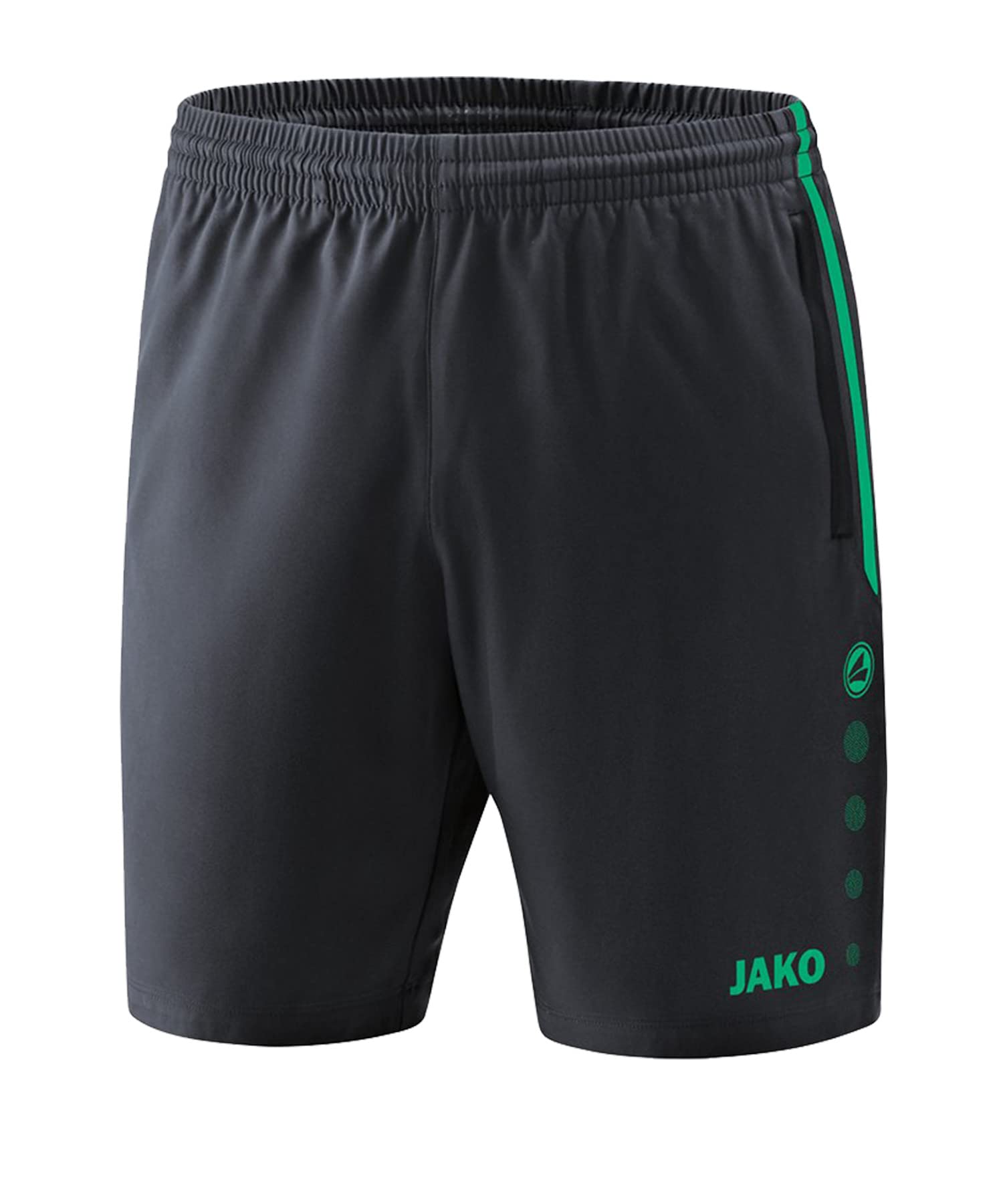 Jako Men's Competition 2.0 Shorts, Multicolored (anthracite / turquoise), 4XL EU, 3XL UK
