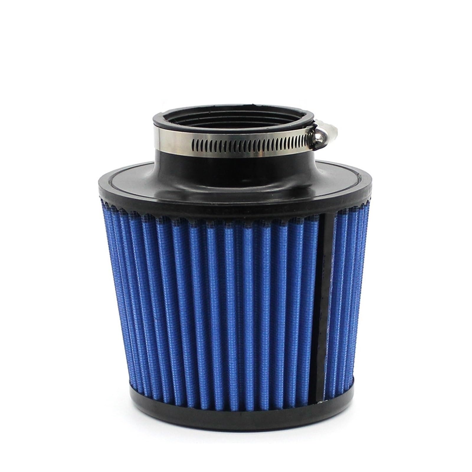 Filtr powietrza silnika Filtr wlotu powietrza stożkowego o wysokim przepływie 63 mm 76, 2,5 cala, 3 cale, uniwersalny, pasujący do rur wlotowych w samochodach(76mm Blue)