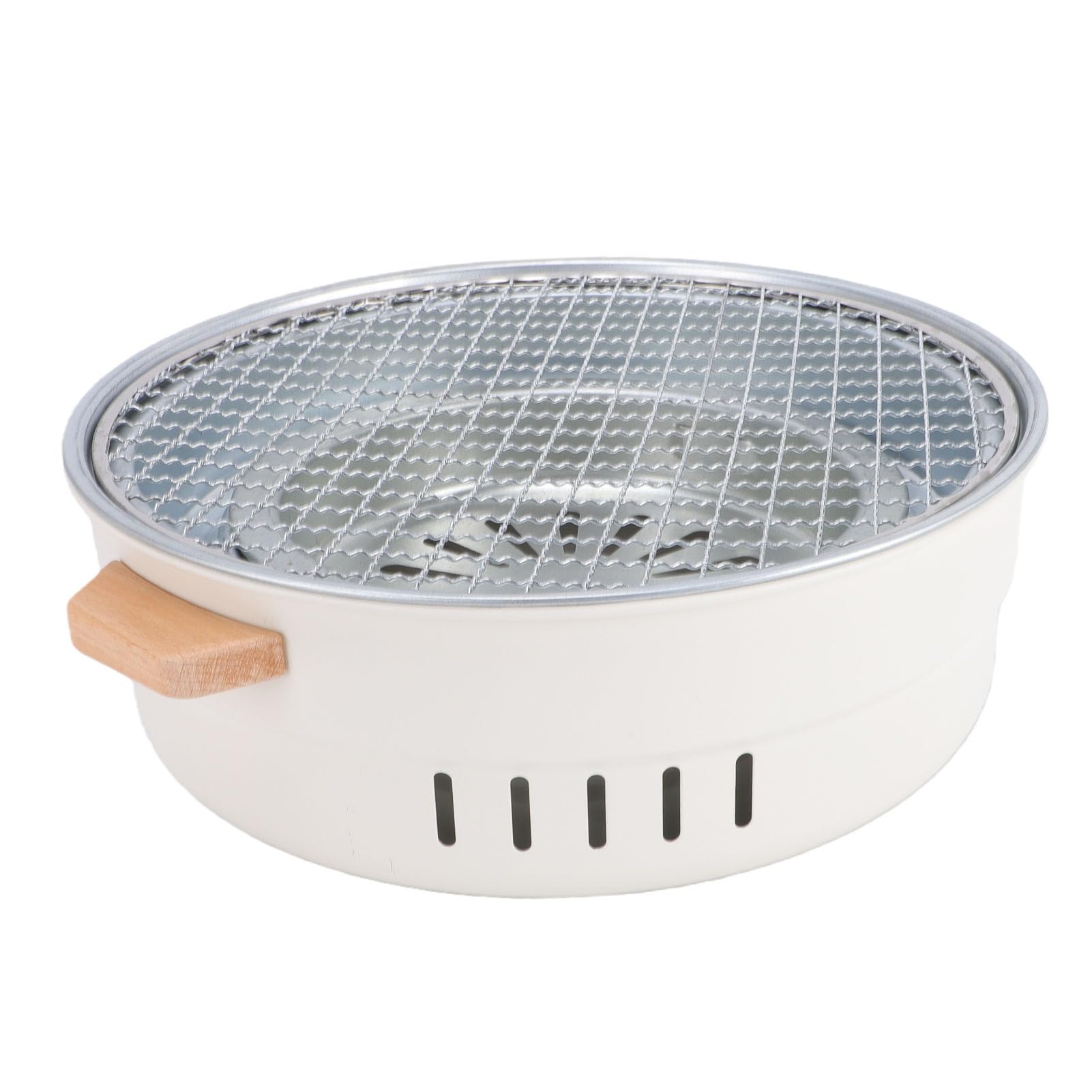 Grill Bezdymny, Stal Nierdzewna z Wieloma Otworami Wentylacyjnymi Grill Węglowy, Przenośny ze Zdejmowanymi Częściami dla 3 do 5 Osób Kemping w Pomieszczeniach i na Zewnątrz
