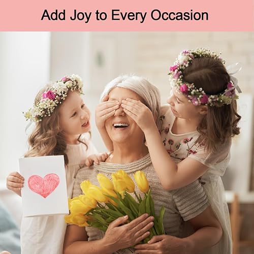 Miniatura 5 de Paquete de 50 tarjetas de acuarela en blanco con sobres, 140 libras de peso pesado 100% algodón, tarjetas de acuarela plegables de 4 x 6 pulgadas y