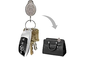 Lucky Line Purse Charm Keychain for Women, Mandala - Key Clip for Purse (49501)