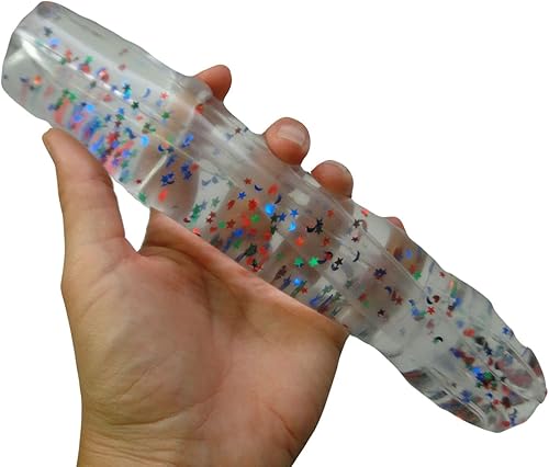 Curious Minds Busy Bags 1 serpiente gigante súper larga de 9.5 pulgadas para trucos de agua, juguete para el estrés, tubo ondulante y resbaladizo,