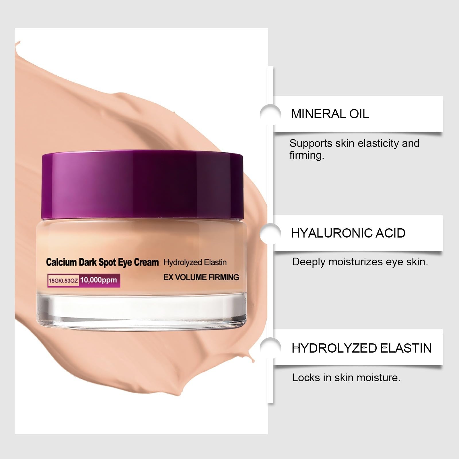 Crème Hydratante pour le Contour des Yeux,Contour Yeux Calcium Dark Spot