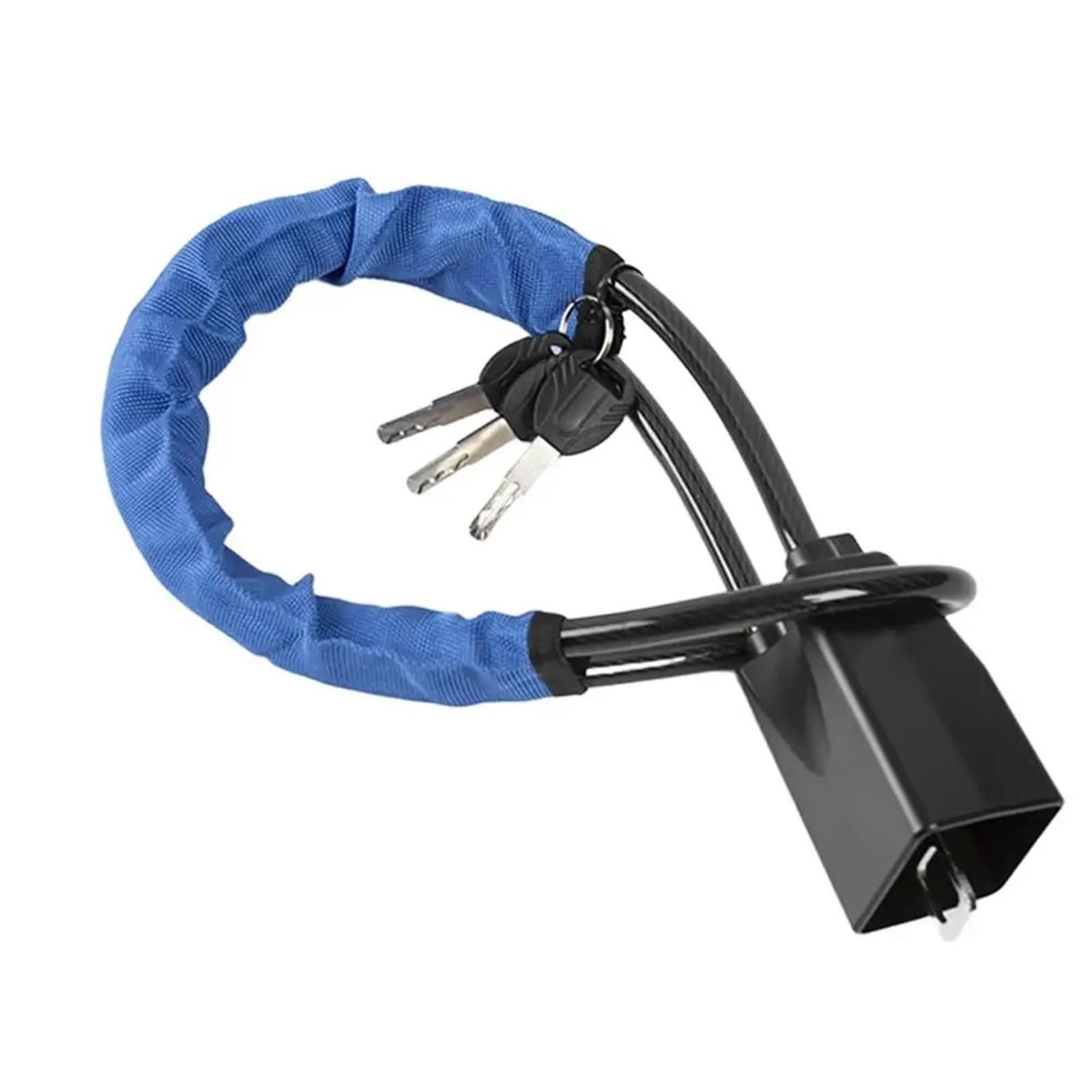 Hdrefirtd B Steering Wheel Lock Car Steering Wheel Lock With Seat Elt Socket Steel Rope Anti-Theft Locking System Car Anti-Theft Locks(B)