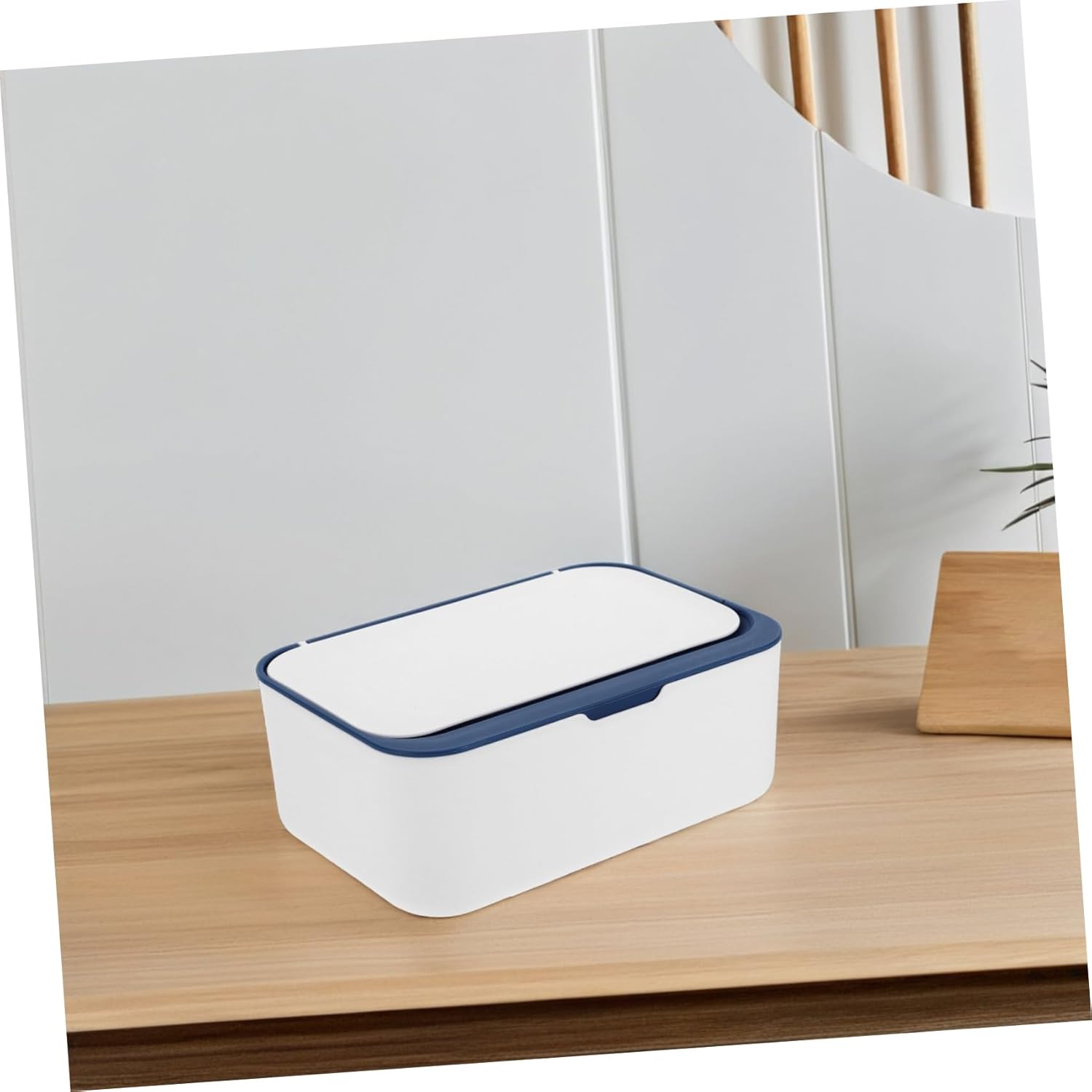 Wipes Dispenser Refillable Plastic Holder for Easy Access to Wet and Dry Tissues Versatile Container for Bathroom Travel and Use Design