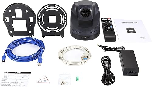 Miniatura 6 de SZOOMSY Cámara PTZ con zoom óptico de 20X, cámara de videoconferencia USB HD 1080P Webcam para sistema de sala de reuniones de negocios, transmisión