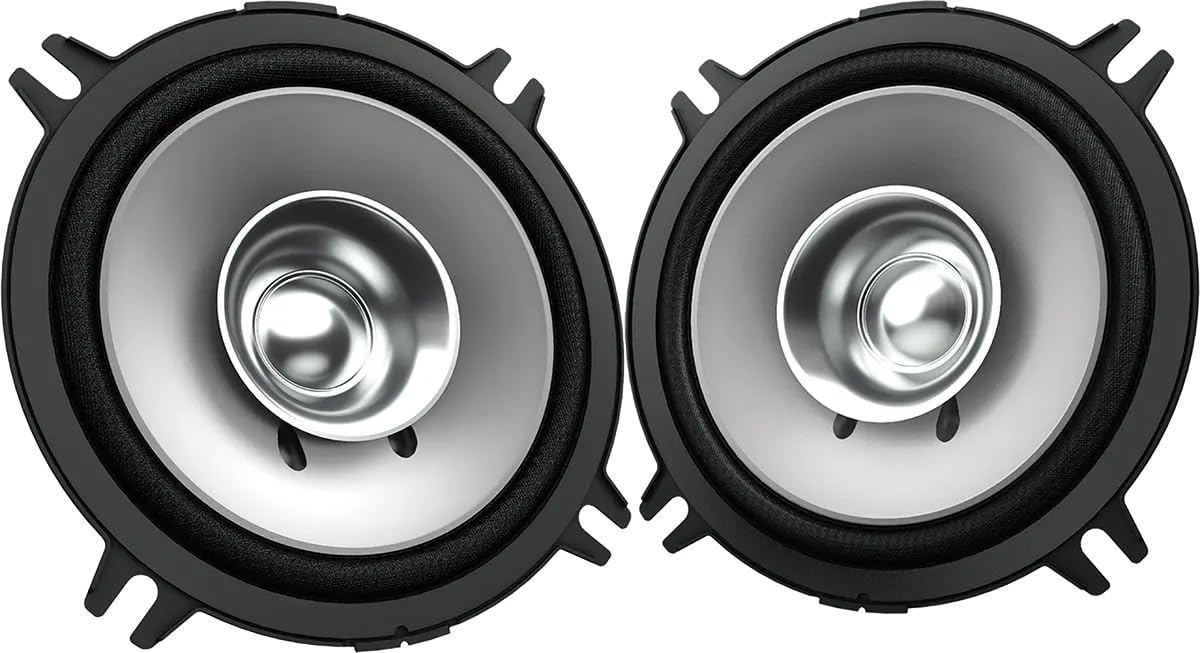 Kenwood KFC-S1357 Série Stage Sound, Haut-parleurs pour Automobile à Double cône de 13 cm, 260 W de Puissance maximale, 30 W RMS, 4 ohms, cône de woofer en polypropylène argenté, 2 unités