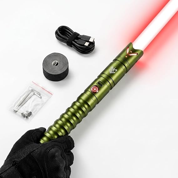 RGB Lightsaber for Adults, Dueling FX Saber, 16 Sound Fonts, Infinite Colors, Lightweight Metal Hilt, Cosplay & Training Gift