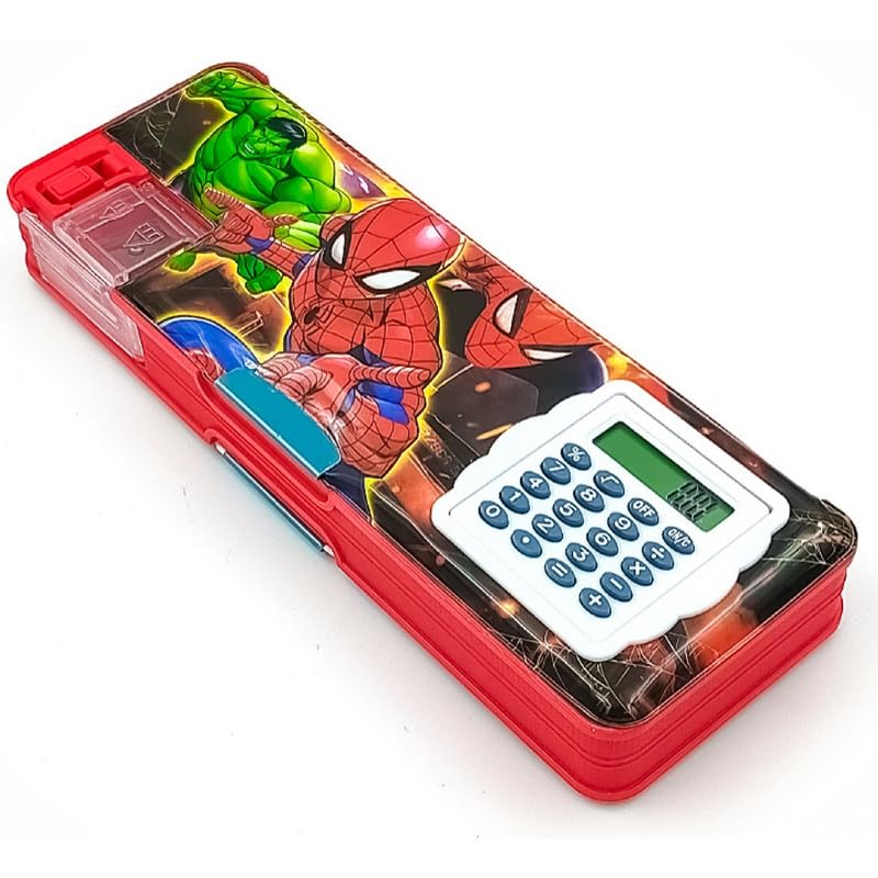 RZA 2023 Magnetic Pencil Box with Calculator & A School, Spider Man Big Size Cartoon Ag (Spider Man), Pack of 1 (B0CLJP8KVY) Amazon Price History, Amazon Price Tracker