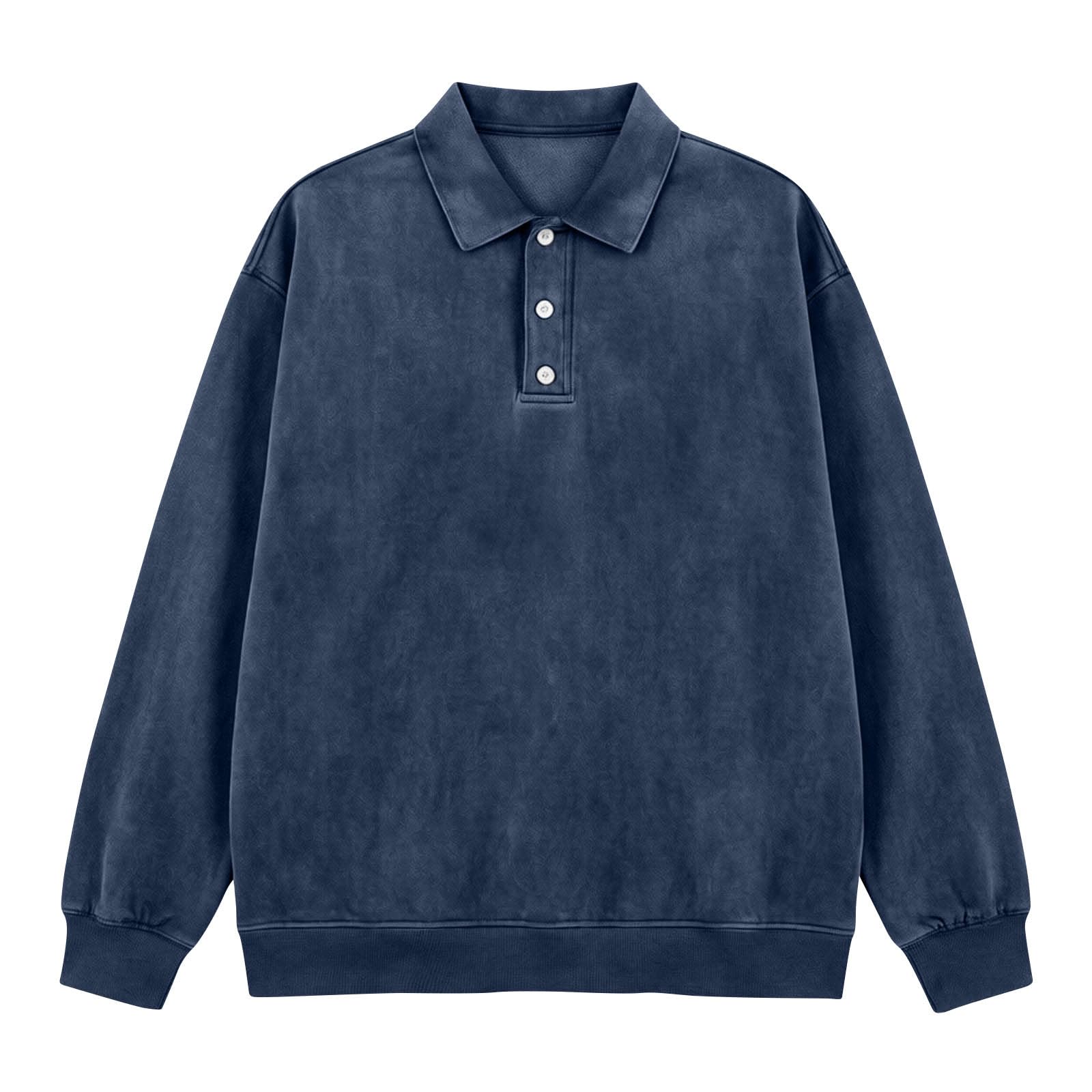 Polo Homme Manche Longue Habit Décontracté Polo Manche Longue Homme Classique Haut Mode Tee Shirt Basique Vêtements Classique Vetement Outdoor Habit Plage Haut Doux Vêtements en Plein Air Vetement