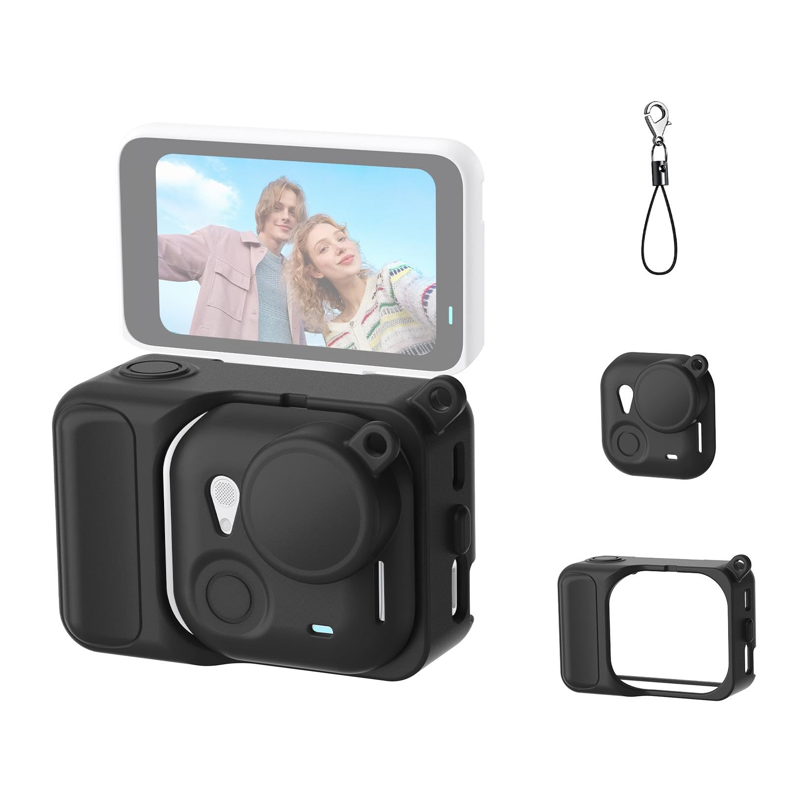 2 in 1 Silicone Expansion Module Body & Lens Cover Compatible with Insta360 GO Ultra | Soft Protective Anti-Scratch Shockproof Camera Cover Case-picture-18