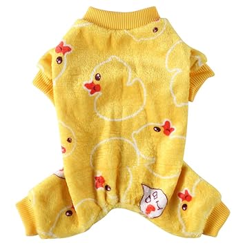 Jinpet Dog Pajamas for Small Dogs Boy Girl Clothes Puppy Pajamas Dog Jumpsuit Fleece Dog Pajamas Winter Warm Soft Pet Pajamas Clothes for Small Dogs and Cat