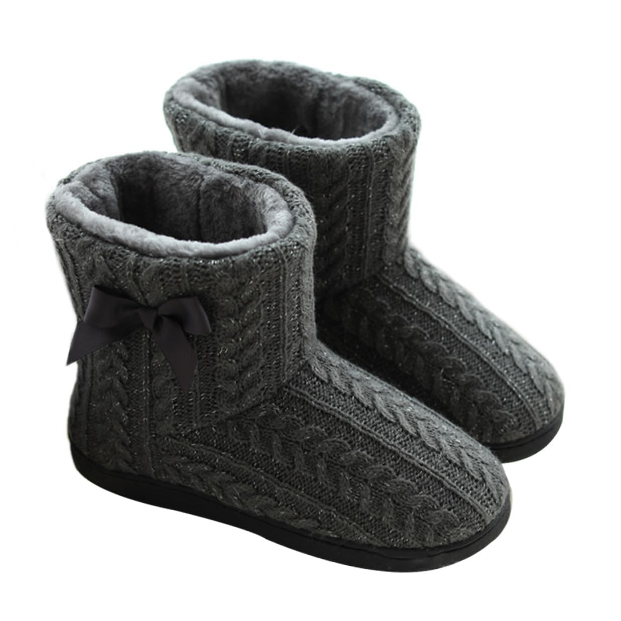 VILLCASE Botas de Casa Mujer Invierno, Zapatillas Antideslizantes