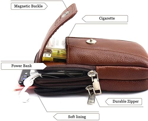 Miniatura 5 de Funda de piel para teléfono celular con clip para cinturón compatible con iPhone 13 Pro Max 12 Pro Max Samsung Galaxy Note 20 Ultra M22 A52