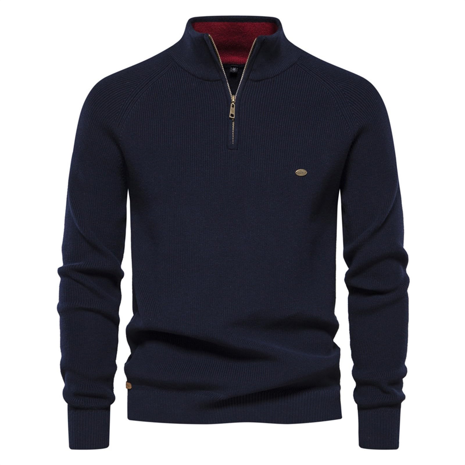 Genérico Jerséis Cuello Alto Hombre, Jersey Hombre Invierno Rebajas Moda Casual Camisas Basic Tops Manga Larga Suéter Otoño E Invierno Otoño Básico Business Moda Suave Pulóver