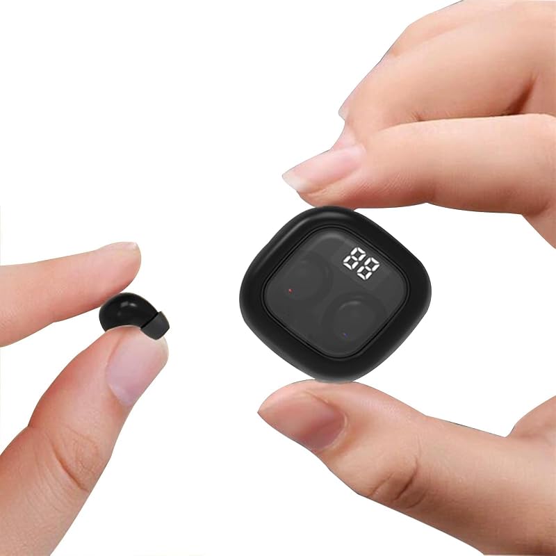Ear Buds Invisible Mini Earbuds Wireless Bluetooth Smallest Low Profile | Micro Tiny Discreet Hidden Earbuds for Work, Small Headphones, Sleep Wireless Earphone IPX5 Waterproof for Small Ear Canals