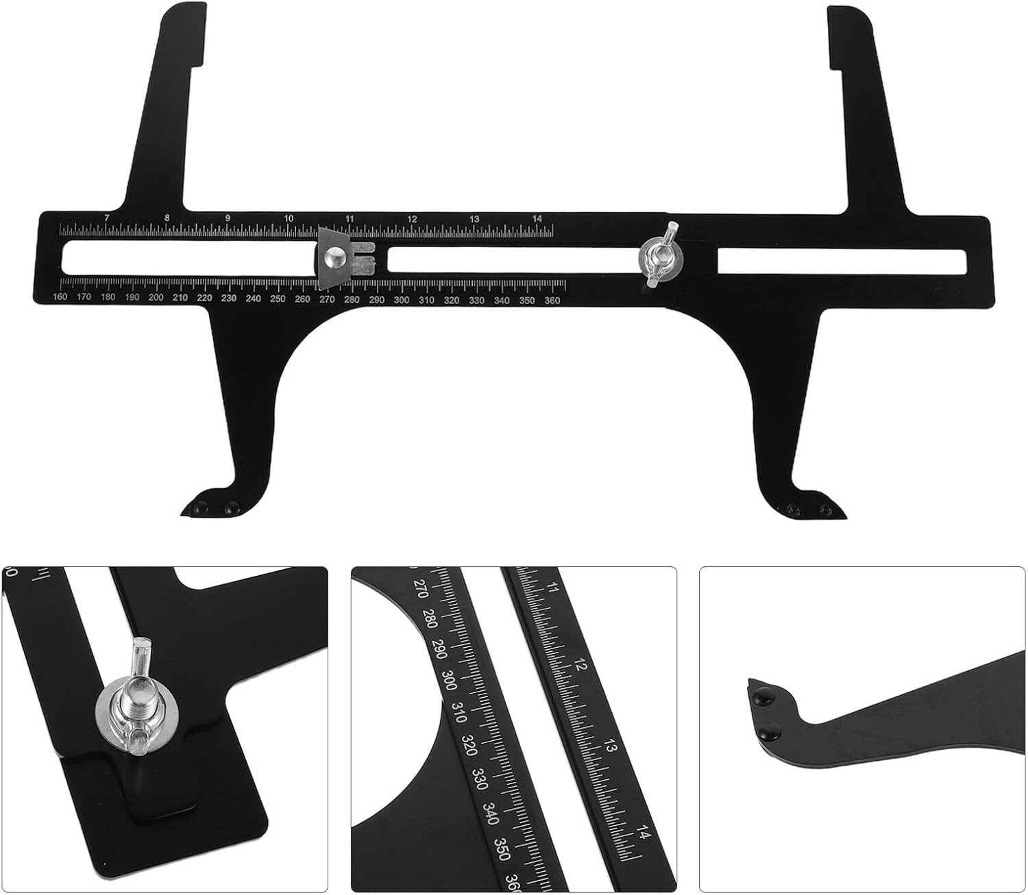 Brake Adjuster Tool Brake Drum Measuring Tool Dual Scale and Rotor Adjustment