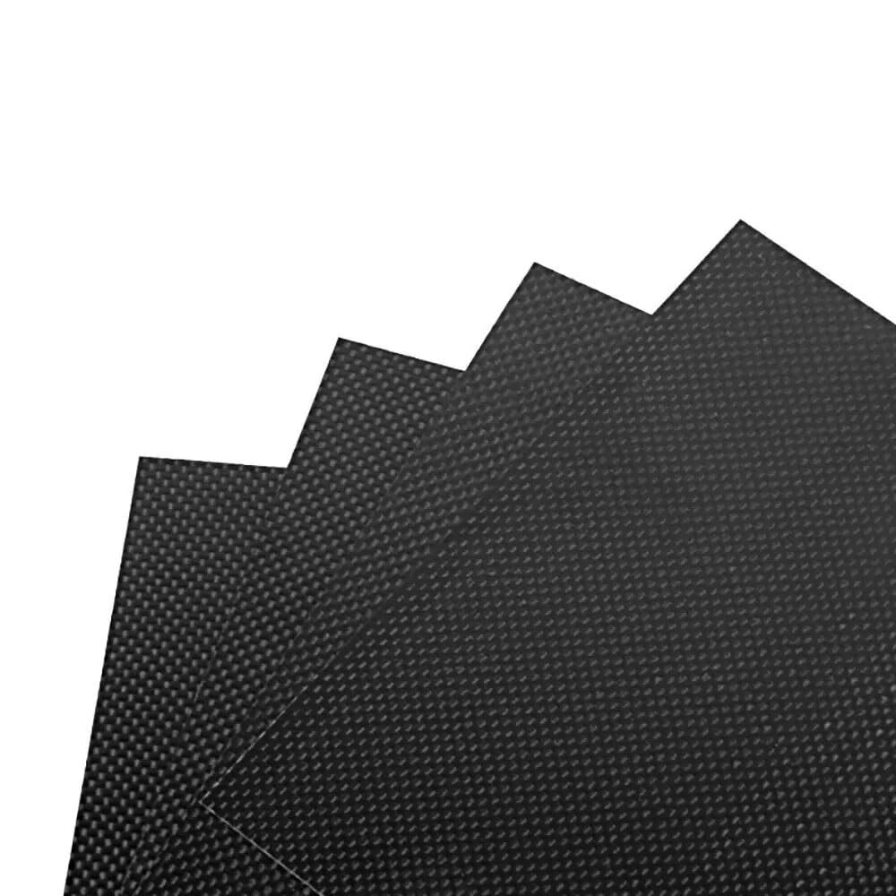 1 Szt. 3K Arkusz Z Włókna Węglowego, Matowa Gładka Powierzchnia, Wysoka Wytrzymałość, Grubość 0,2/0,5/1-10 Mm, Od 50 X 50 Do 200 X 300 Mm Do Ram Rowerowych/kijów Golfowych/budowlanych(100mmx100mm,5mm)