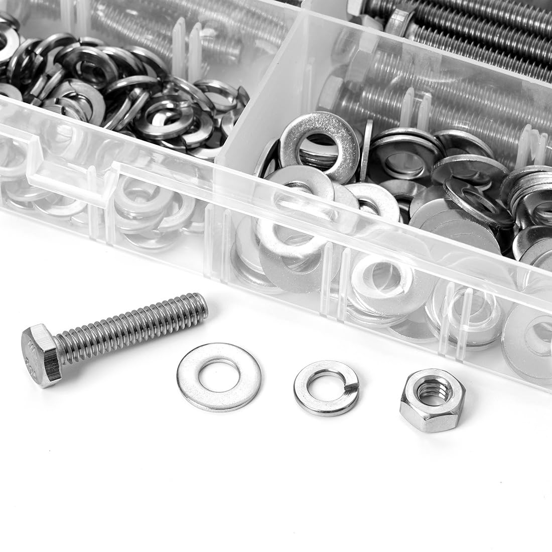 1/4-20 Hex Bolt Assortment Kit - 280 Piece -4