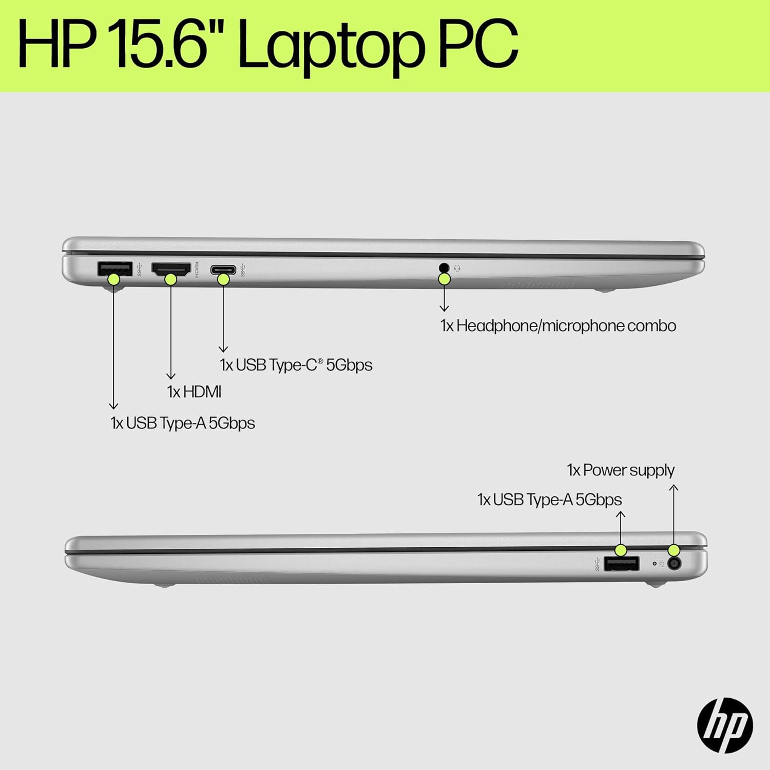 HP Laptop Computer, 15.6 inch FHD Notebook, 16GB DDR4 RAM, 756GB Storage (256GB SSD + 500GB ext), Intel Processor, Wi-Fi 6, Bluetooth 5.3, Office 365, Win 11 Home, Type-C RJ45 Cable, Moonlight Silver 10 61RB4IF4+GL. AC SL1500