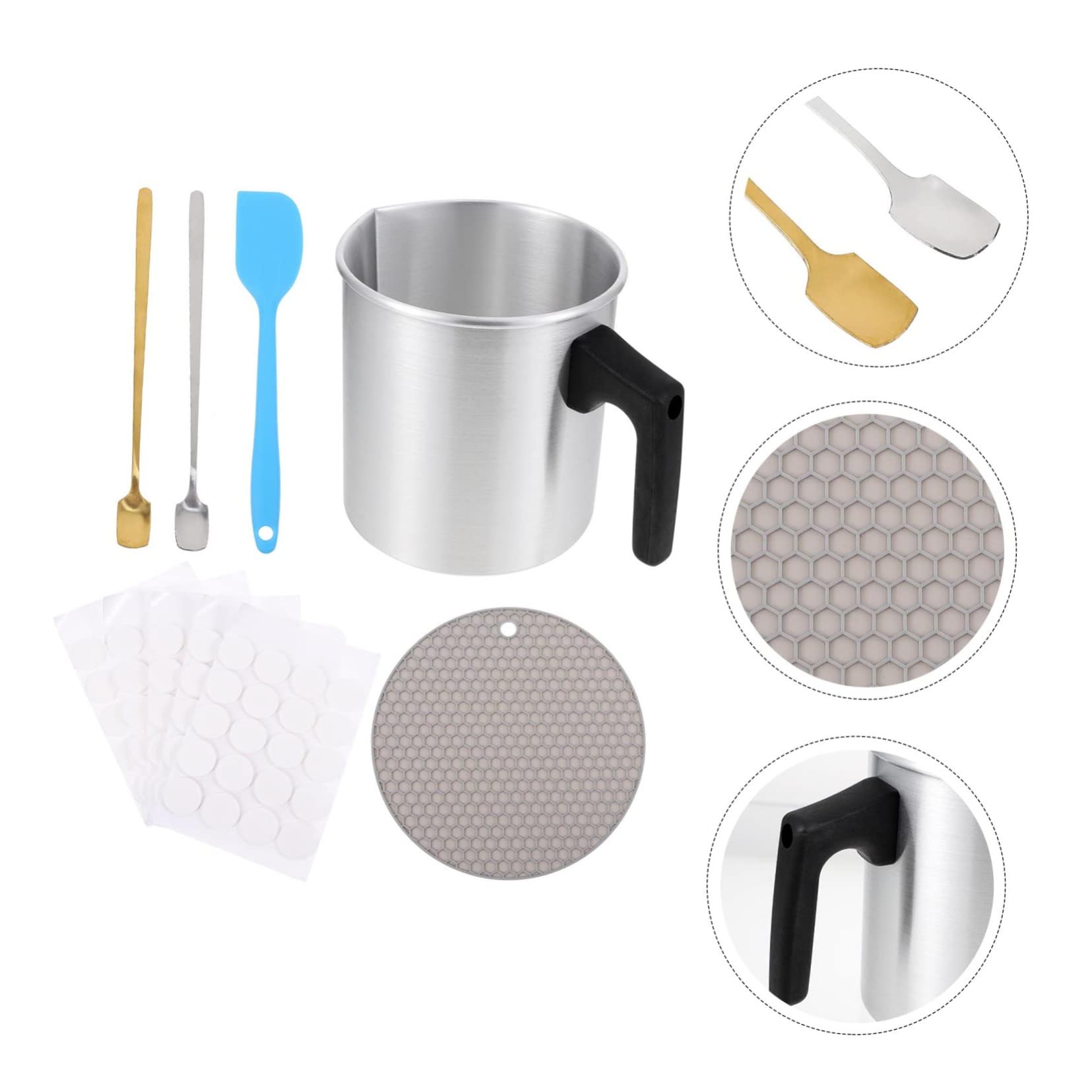 HOODANCOS Kit de Fabricación de Velas de Acero Inoxidable 1, 2 L, 1 Juego