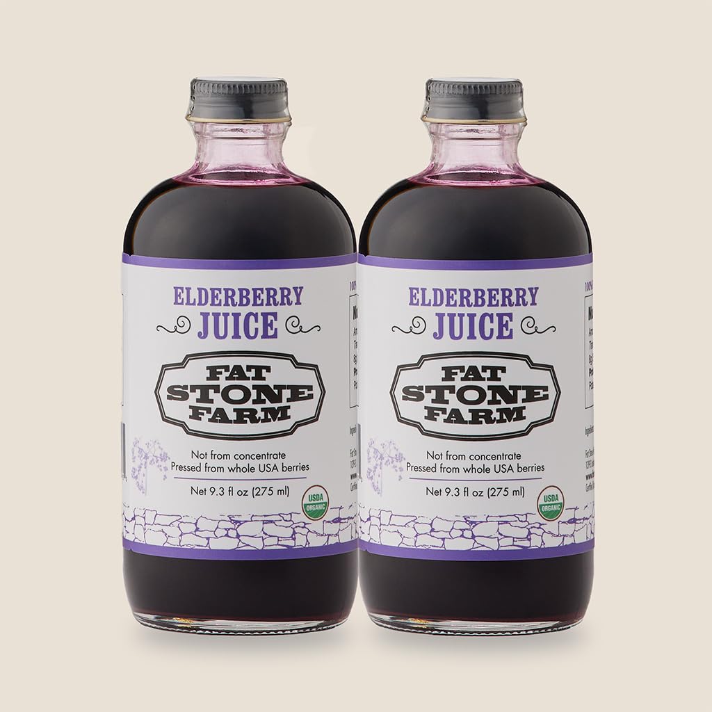 Organic Elderberry Juice 2X 9.3 fl. oz (New)USDA Organic