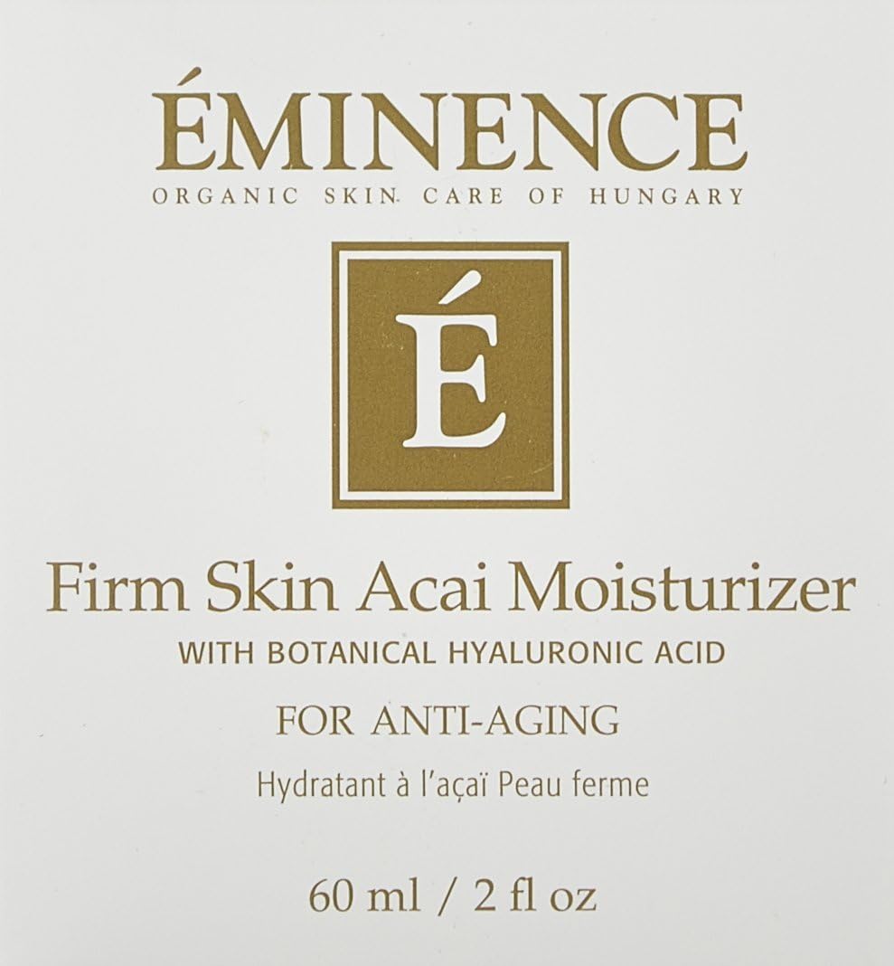 Organic Skincare Firm Skin Acai Moisturiser with Hyaluronic Acid, 2 Fluid Ounce