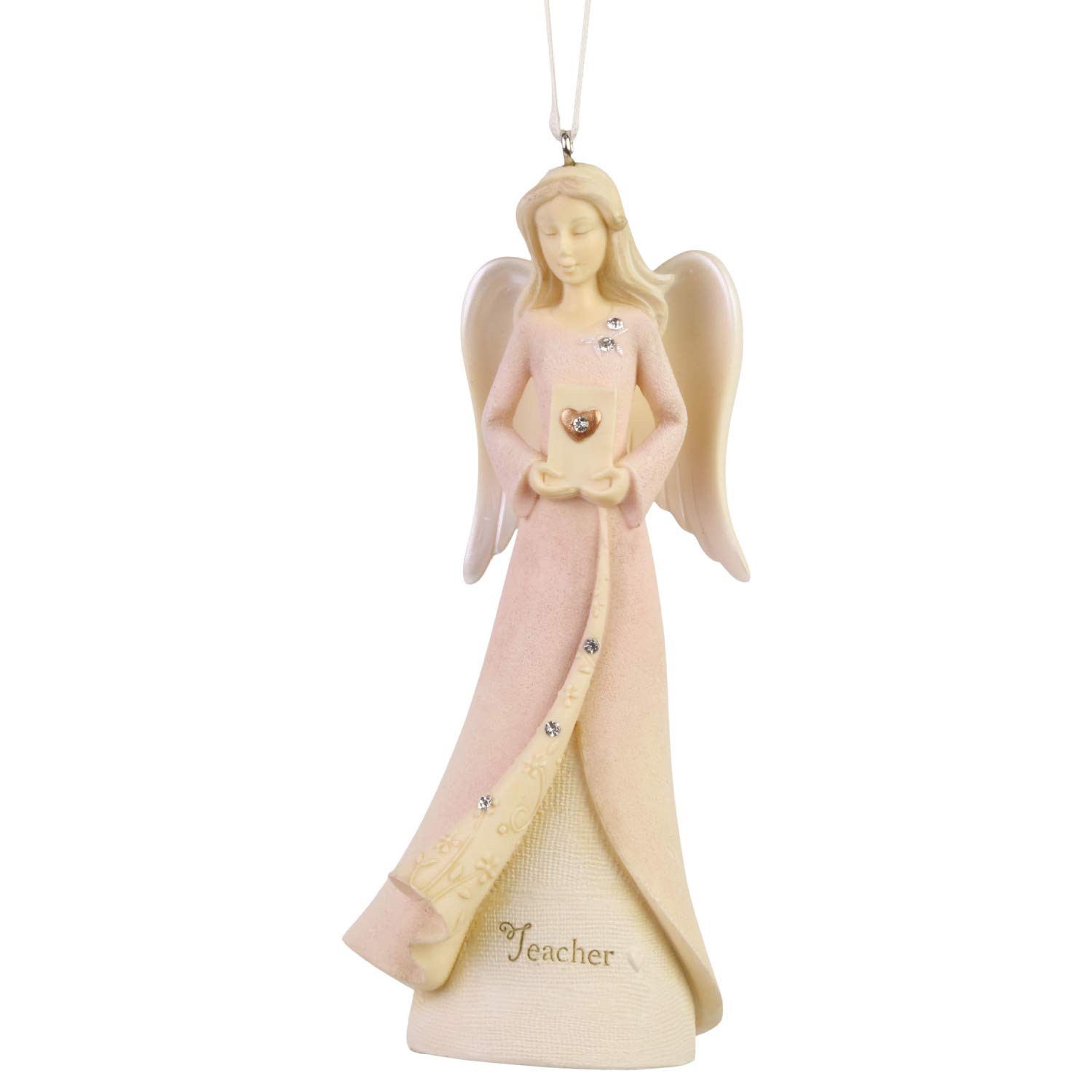 Décoration à suspendre cœur anges Enesco Foundations idée cadeau bien-être