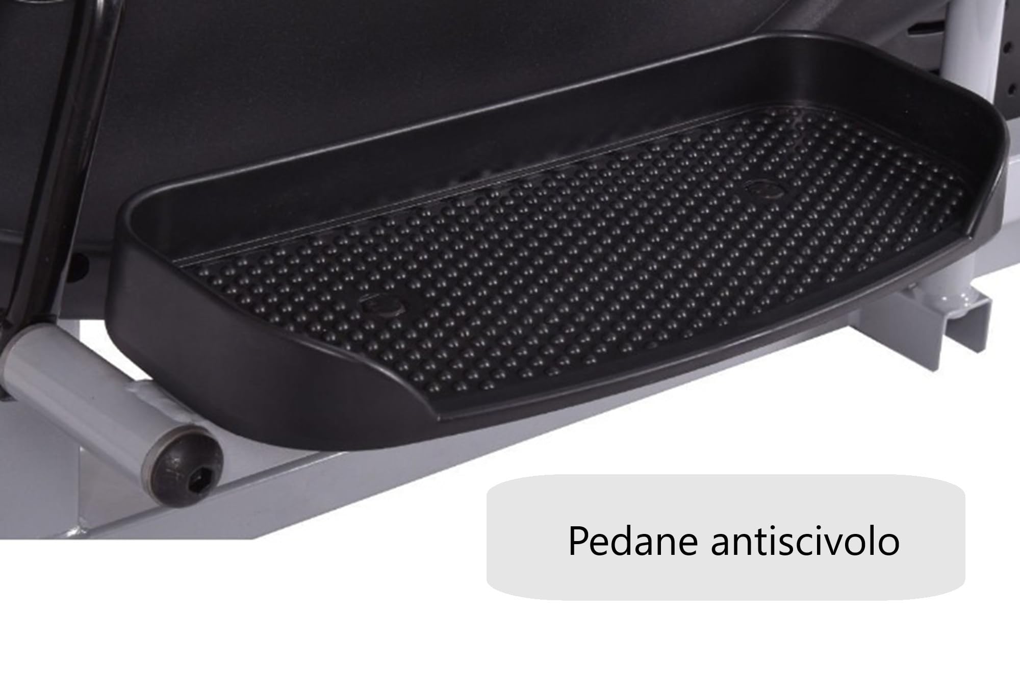 YELLOO - Ellittica Professionale per Casa con Sella Regolabile, si può Utilizzare in Piedi o Seduti come Cyclette, Dotata di Display LCD, Portata Massima 120 KG, Montaggio Facile (ORB2600S)