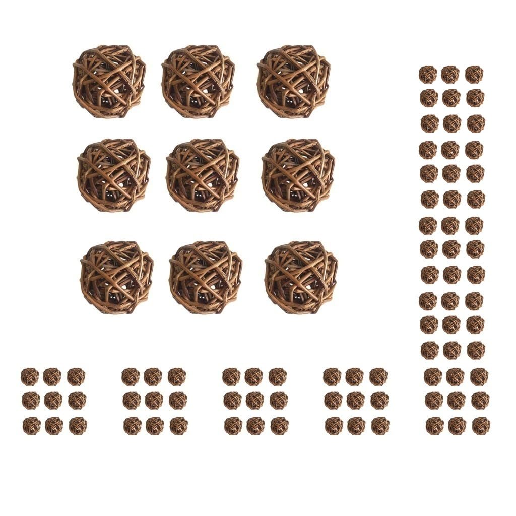 10 Set 9 Stück/Set Vogel-Kauspielzeug Spaß und sicheres Spielzeug zum Kauen und Spielen Kauspielzeug für Kaninchen, Chinilla, Hamster, Meerschweinchen, Braun