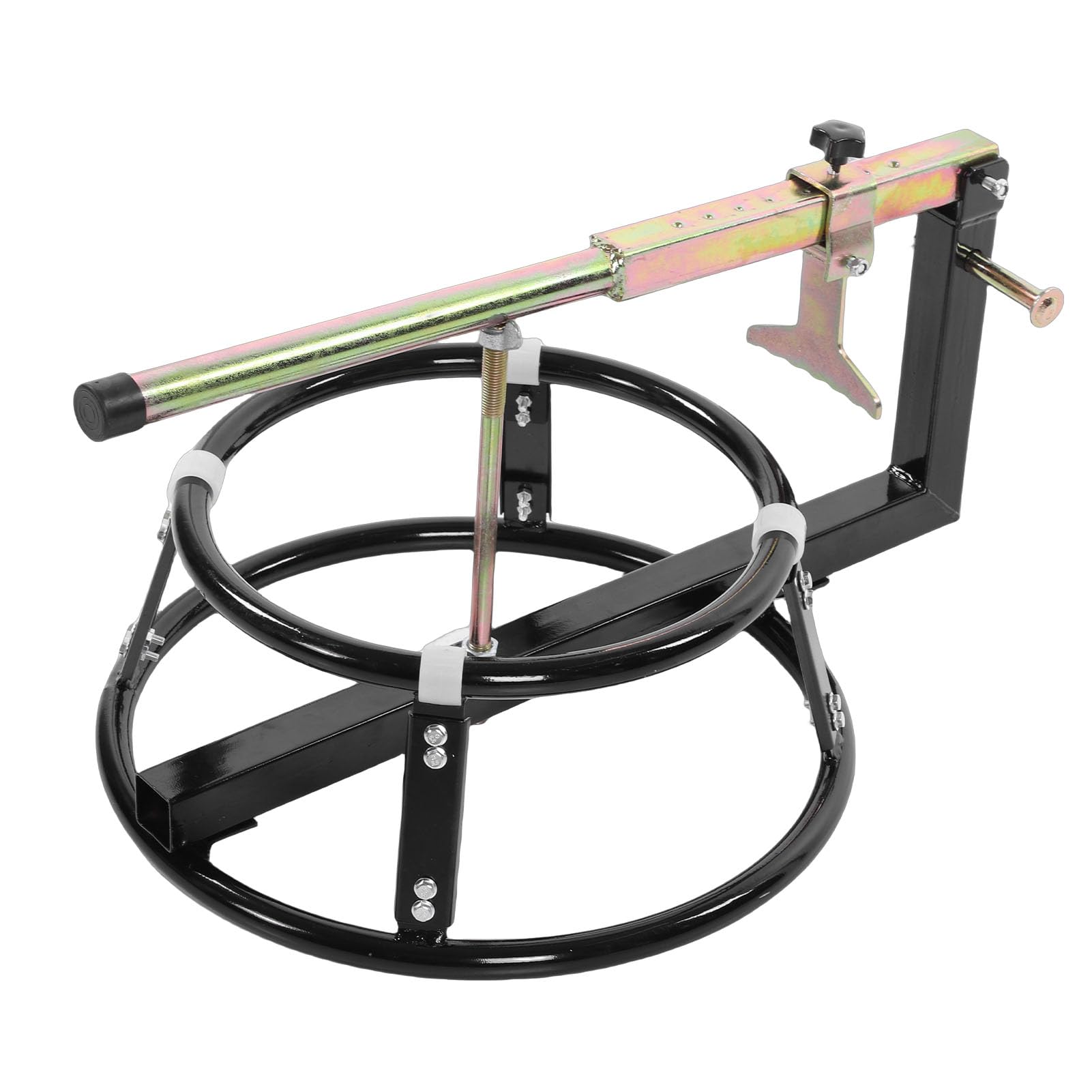 Tbest Soporte para de Neumáticos de Motocicleta con Destalonador para Neumáticos de 16 a 21 Pulgadas, Estación de Ruedas para Moto de Cross