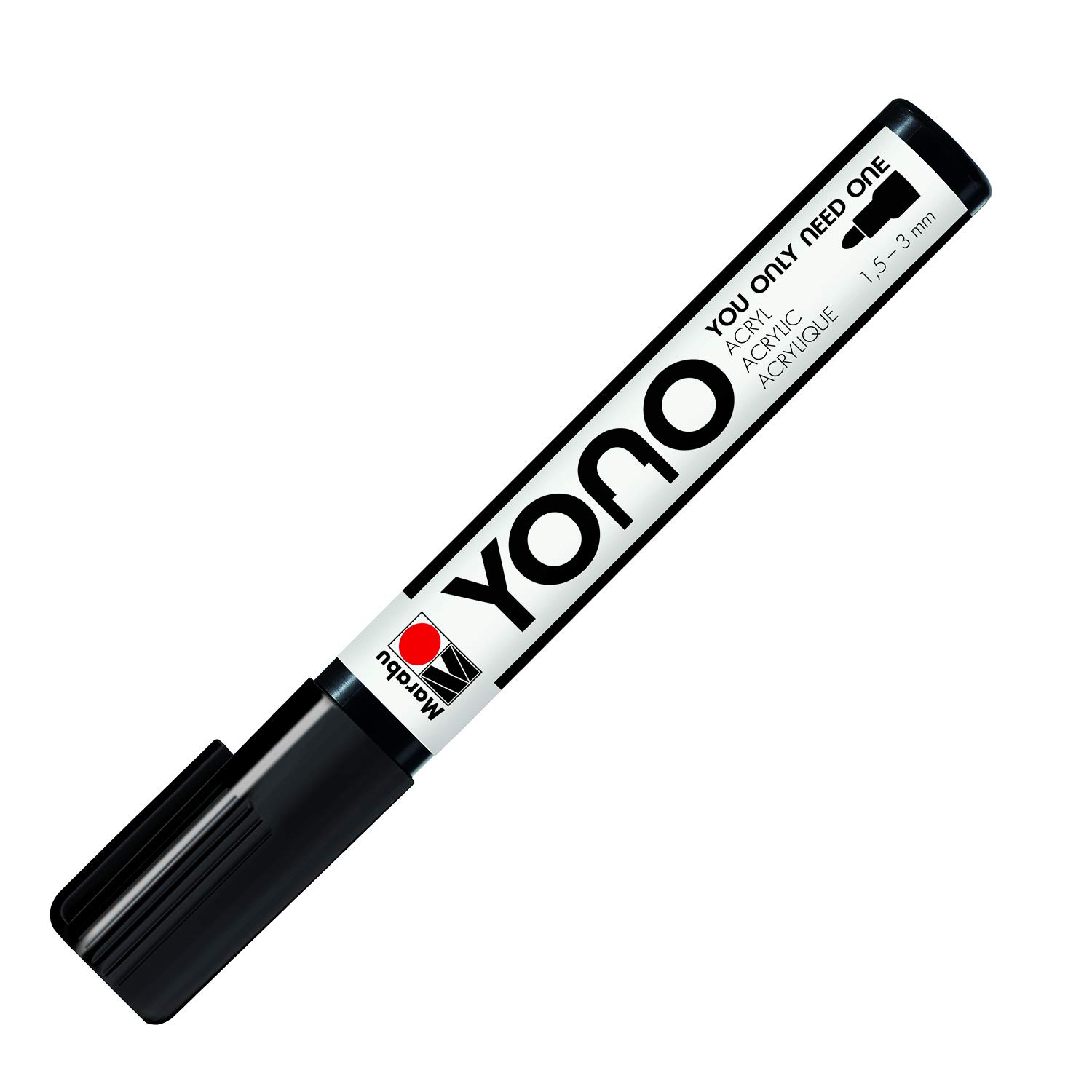 Marabu Yono Marker, Black 073, 1.5-3 Mm