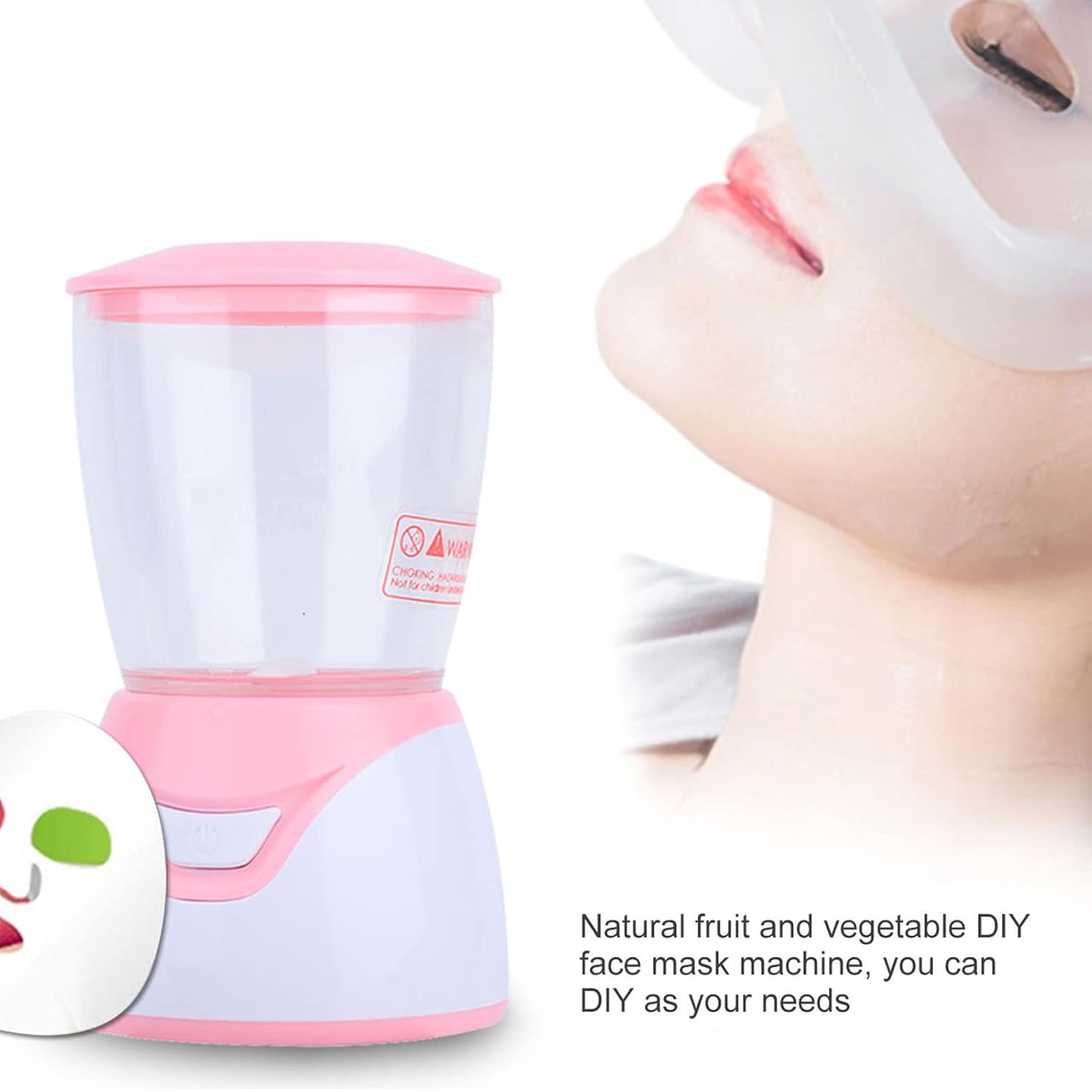 Mini Face Mask Maker, Facial Mask Machine, Small Facial Treatment DIY Natural Fruit Vegetable Mask SPA Skin Care for Eye Chest Hand Neck Skin Care