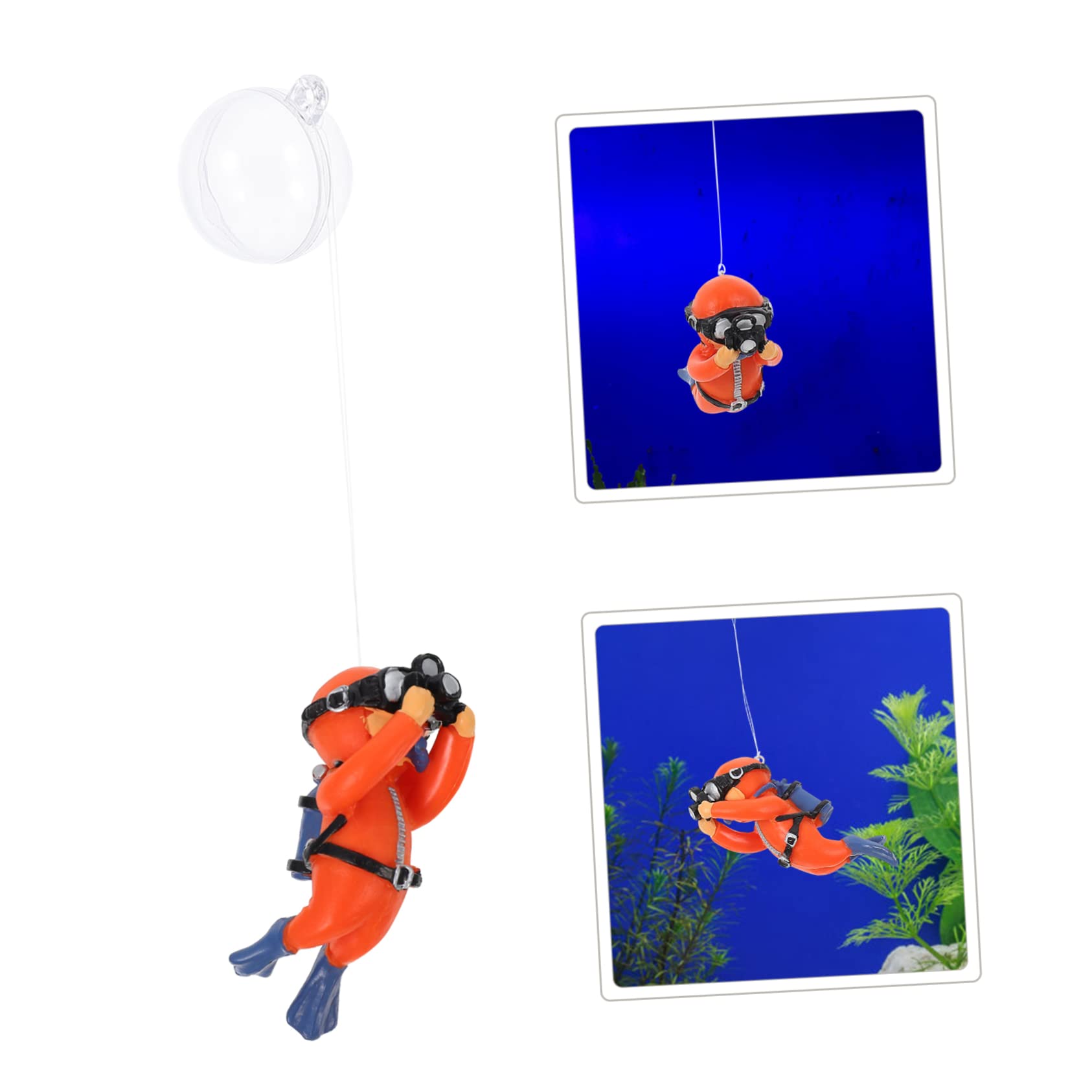 PRETYZOOM 5stücke Fischtank Dekoration Schwimmender Taucher Ornament Realistische Landschaftsdekoration Für Aquarien Langlebig Aus Hochwertigem Bringt Ihr Aquarium