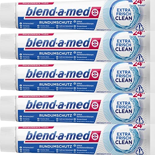 5x Blend-a-med Complete Protect 7 Zahncreme Extra Frisch 75ml Zahnpasta Neu & OVP
