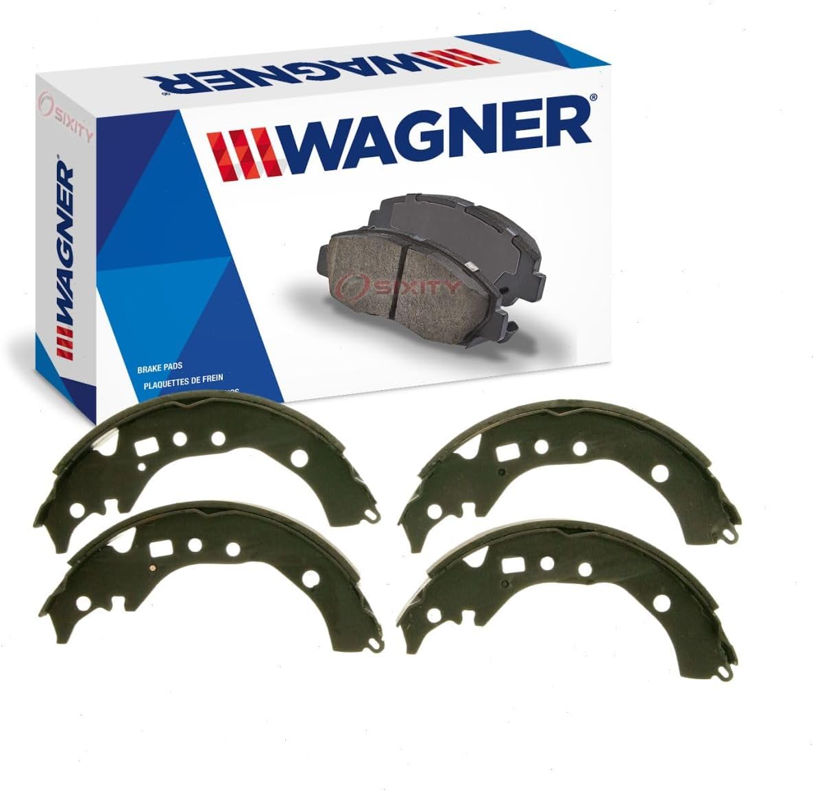 Wagner Rear Drum Brake Shoe compatible with Toyota Corolla 1.8L L4 2009-2018